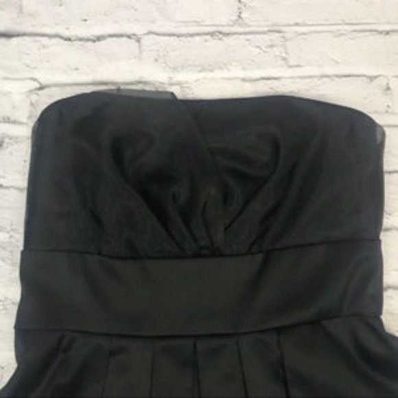 WHBM Strapless Fit and Flare Little Black Dress 2 - Picture 4 of 6